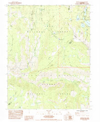 Crystal Crag 1984 topographic map thumbnail