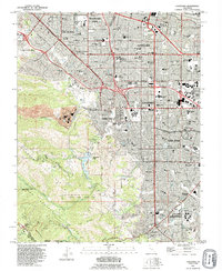 Cupertino 1991 topographic map thumbnail