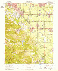 Cupertino 1953 topographic map thumbnail