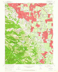 Cupertino 1961 topographic map thumbnail