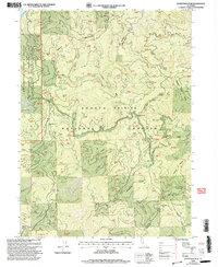 Damnation Peak 1998 topographic map thumbnail