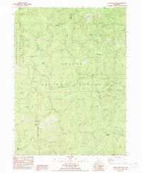 Damnation Peak 1982 topographic map thumbnail