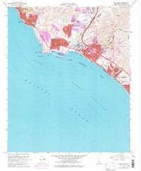 Dana Point 1968 topographic map thumbnail