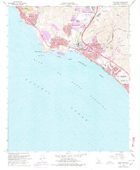 Dana Point 1968 topographic map thumbnail