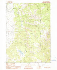 Davis Creek 1990 topographic map thumbnail