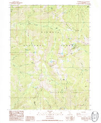 Deadman Peak 1986 topographic map thumbnail