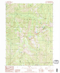 Deadman Peak 1986 topographic map thumbnail