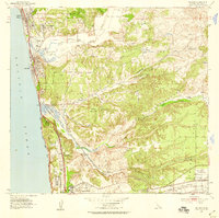 Del Mar 1953 topographic map thumbnail