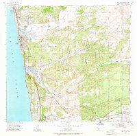 Del Mar 1953 topographic map thumbnail