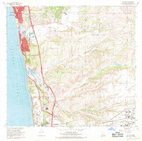 Del Mar 1967 topographic map thumbnail