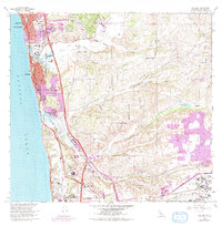 Del Mar 1967 topographic map thumbnail