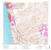 Del Mar 1967 topographic map thumbnail