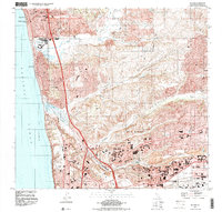 Del Mar 1994 topographic map thumbnail