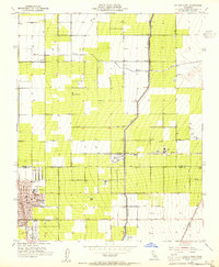 Delano East 1953 topographic map thumbnail