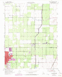 Delano East 1953 topographic map thumbnail