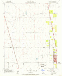 Delano West 1954 topographic map thumbnail
