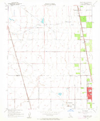 Delano West 1954 topographic map thumbnail