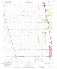 Delano West 1954 topographic map thumbnail