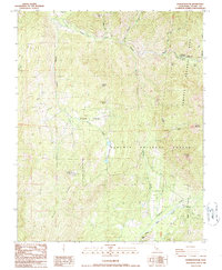 Dennison Peak 1986 topographic map thumbnail