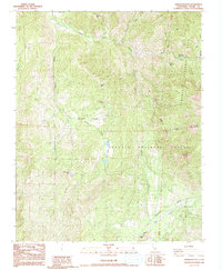 Dennison Peak 1986 topographic map thumbnail