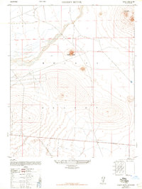 Desert Butte 1947 topographic map thumbnail