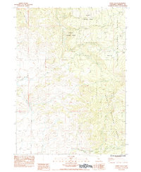 Dewey Gulch 1984 topographic map thumbnail