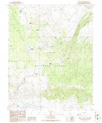 Dexter Canyon 1986 topographic map thumbnail