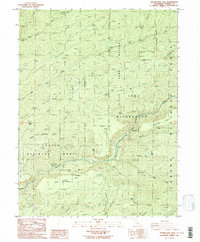 Digger Pine Flat 1986 topographic map thumbnail