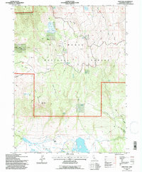 Dixie Peak 1993 topographic map thumbnail