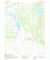 Dodge Reservoir 1989 topographic map thumbnail
