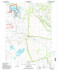 Dorris Reservoir 1993 topographic map thumbnail