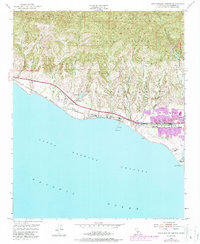 Dos Pueblos Canyon 1951 topographic map thumbnail