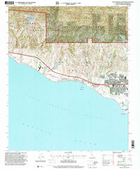 Dos Pueblos Canyon 1995 topographic map thumbnail