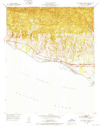 Dos Pueblos Canyon 1951 topographic map thumbnail
