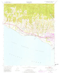 Dos Pueblos Canyon 1951 topographic map thumbnail