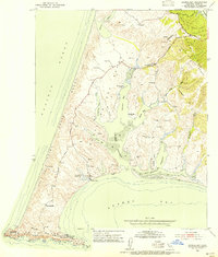 Drakes Bay 1953 topographic map thumbnail