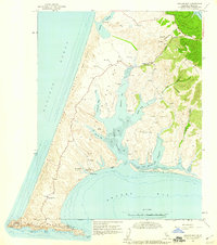Drakes Bay 1953 topographic map thumbnail