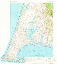 Drakes Bay 1953 topographic map thumbnail