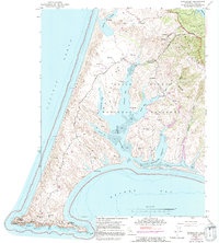 Drakes Bay 1953 topographic map thumbnail