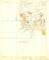 Dry Canyon 1928 topographic map thumbnail