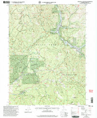 Dubakella Mountain 1998 topographic map thumbnail
