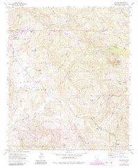 Dulzura 1972 topographic map thumbnail
