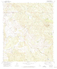 Dulzura 1972 topographic map thumbnail