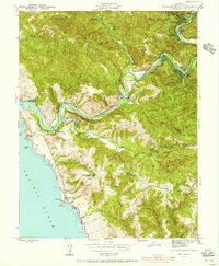 Duncans Mills 1943 topographic map thumbnail
