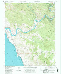 Duncans Mills 1979 topographic map preview