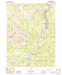 Dunsmuir 1986 topographic map thumbnail
