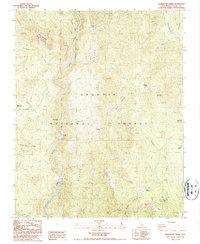 Durrwood Creek 1987 topographic map thumbnail