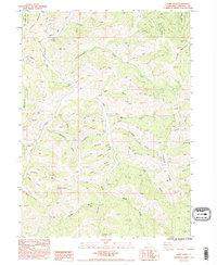 Duzel Rock 1984 topographic map thumbnail
