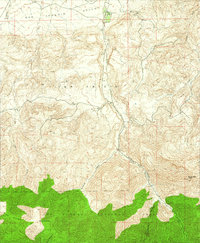 Eagle Rest Peak 1942 topographic map thumbnail