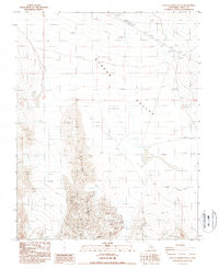 East of Joshua Flats 1987 topographic map preview